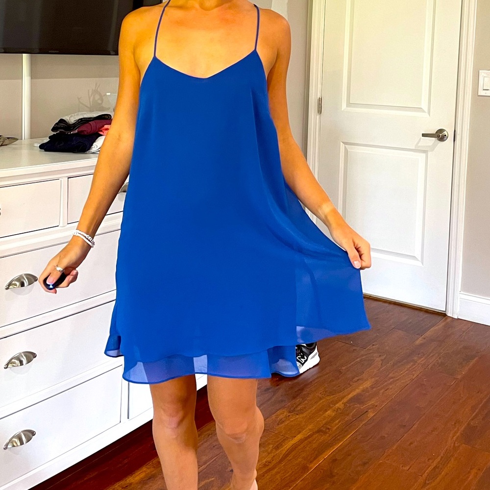 Blue Slip Dress. Size S.